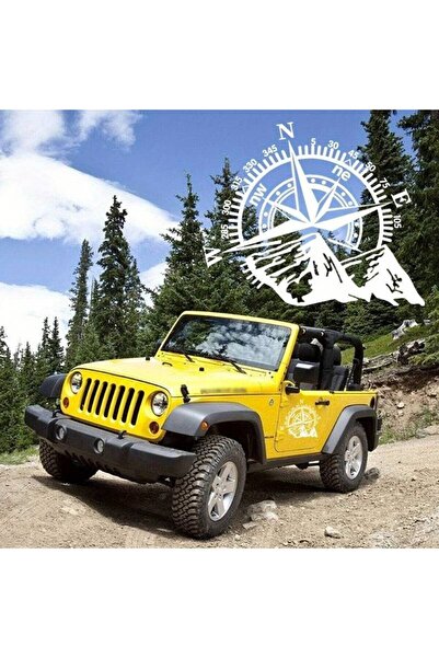 JollyMag Samolepiaca nálepka pre terénne vozidlá, model "Kompass", rozmer 44 ...