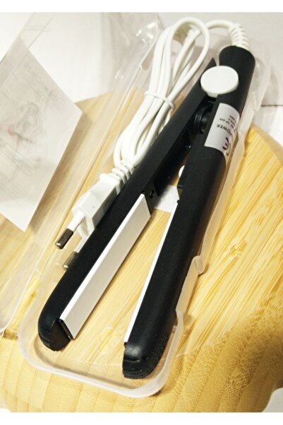 Monalisa Home مكواة فرد الشعر بطول 17 سم باللون الأسود بحجم مناسب للسفر