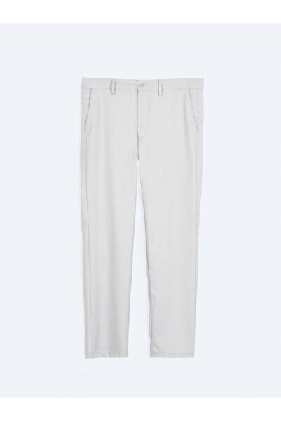 Kip Gray Plain Woven Regular Fit Casual Trousers