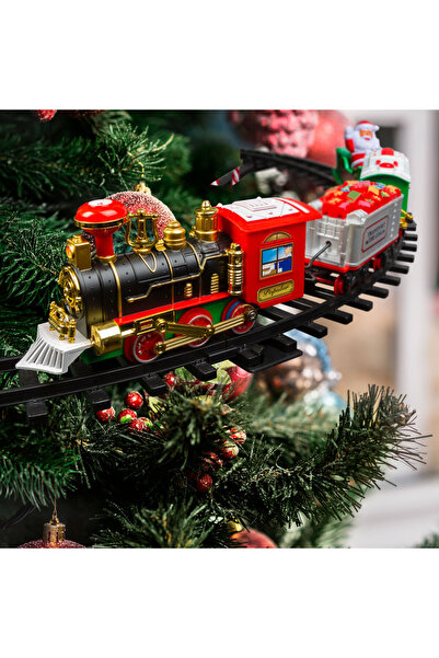 Bewello Musical and light Christmas train to mount on the tree