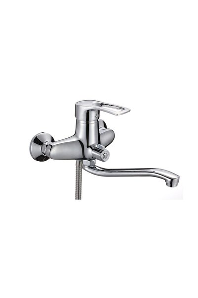 Trendy's Επιτοίχια μπαταρία μπανιέρας, μεσαίου μεγέθους κινητό στόμιο