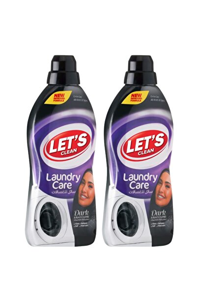 Let's Clean سائل غسيل الملابس الداكن 1 لتر عبوة من قطعتين