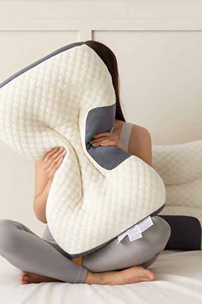 LEIHMANN Perna tricotată din bumbac cu protecție cervicală a gatului