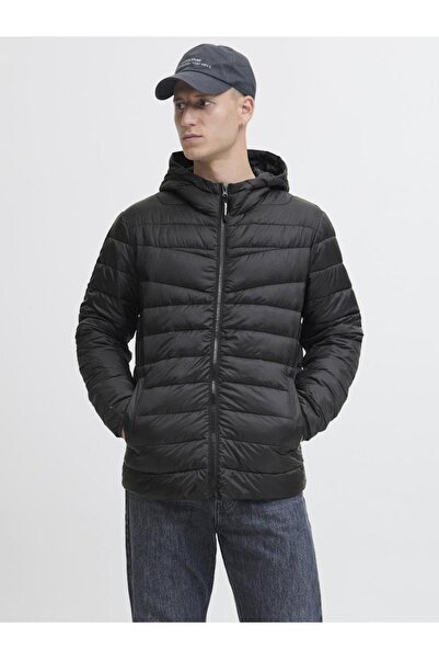 Jack & Jones Ανδρικό παλτό JJWEST Light Puffer Hood – Ελαφρύ χειμερινό μπουφάν με κουκούλα, αδιάβροχο