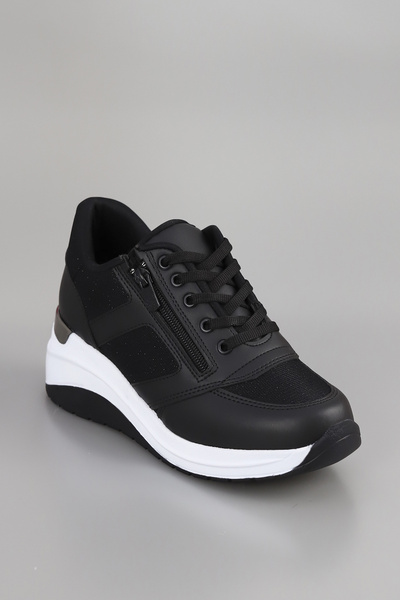 GİNZA SHOES Mdln 1119 Zippered Lace-Up Sports Shoes