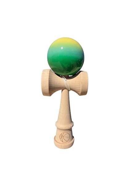 LEIBOO Kendama profesională din lemn — bilă SUPER STICK, 18 cm, model Gradien...