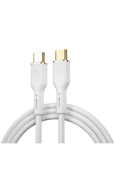 WIWU Cablu YQ02 USB-C la USB-C 100W 1.2m Alb