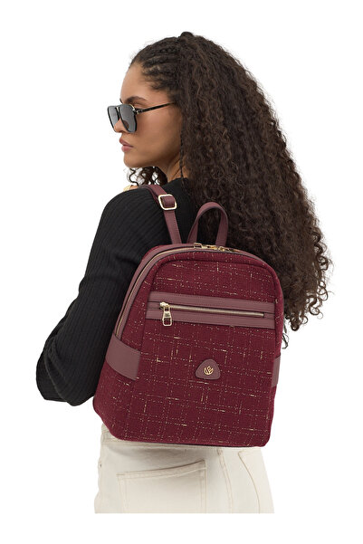 Meskanto Nova Tweed-Leather Backpack