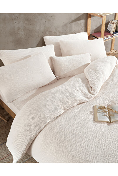 destinyhometex Premium 100% Cotton Single Muslin Duvet Cover Set 160X220 cm