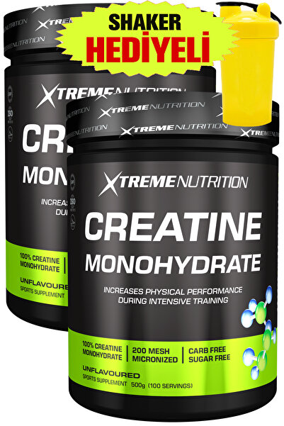 Xtreme Nutrition Creatine 1000 g (500Gx2) - Unflavored - 200 Servings - 100% Pure Creatine Monohydrate - Creatine Monohydrate