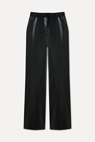 Mudo STRAIGHT FIT DERİ GÖRÜNÜMLÜ PANTOLON