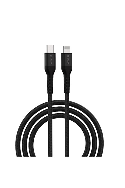 Devia Cablu Gracious EC409 PD USB-C la Lightning 1,5 m 3A Negru