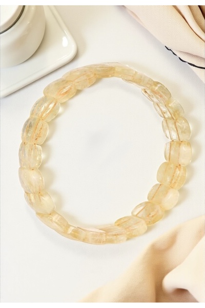 Taş-Mir سوار رولكس من الحجر الطبيعي من السيترين مقاس 9 × 14 ملم بقصة خاصة