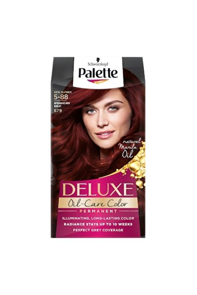 Palette Vopsea de păr permanentă Deluxe 679 Roșu intens violet, 135 ml