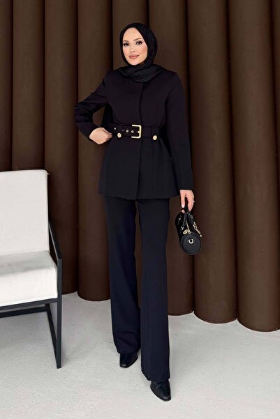 Melike Tatar Belted Jacket Suit 32-3304