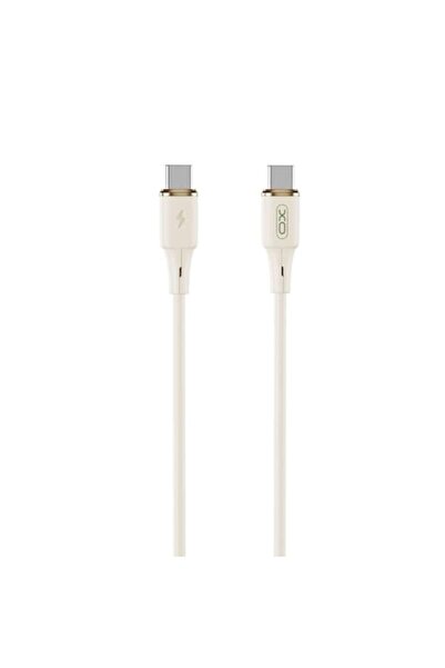 Xo NB-Q261 PD USB-C to USB-C Cable 1m Beige 60W