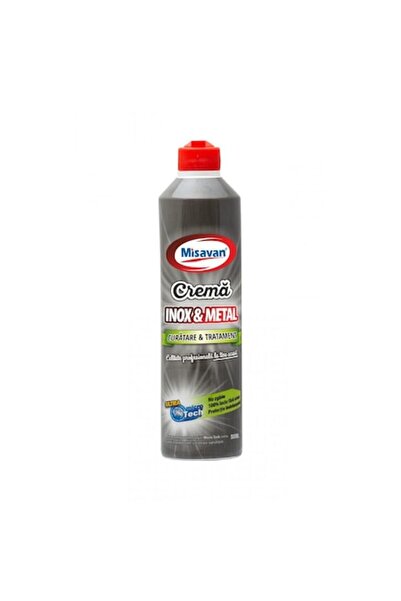 Misavan Cremă pentru tratarea oțelului inoxidabil și a metalelor 500ml - Cură...