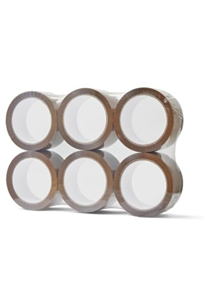 Office Cover Set de 6 benzi adezive tip scotch, 48 mm x 60 m, maro