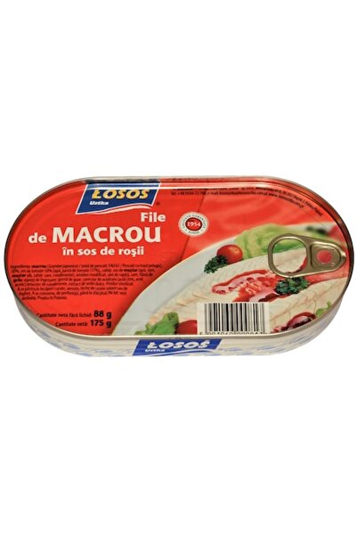 Losos Ustka Fileuri de macrou în sos de roșii LOSOS, 170 g