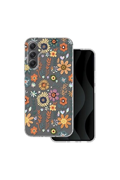 Sybero Θήκη με φλοράλ σχέδια για Samsung Galaxy A34 5G, Σχέδιο Πεδίο, Πολύχρωμη