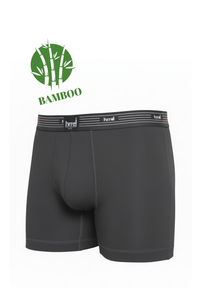 Hmd 6-Piece Lycra Men's Stretchy Smoked Bamboo Boxer Briefs |   Anti-Sweat Soft Fabric