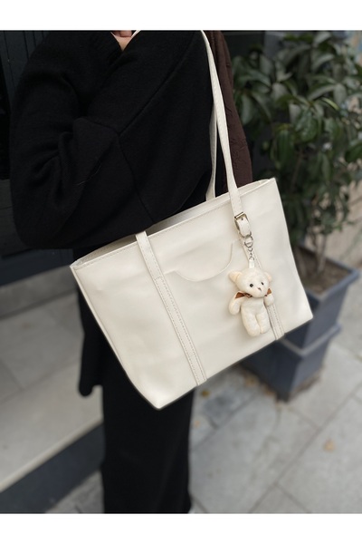 PurpleART حقيبة كتف نسائية مع هدية دمية دب