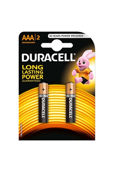 Duracell Basic Alkaline Batteries AAA (LR03), 2 pcs
