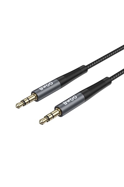 OEM Auxiliary audio cable, 3.5mm jack, 1m, Black