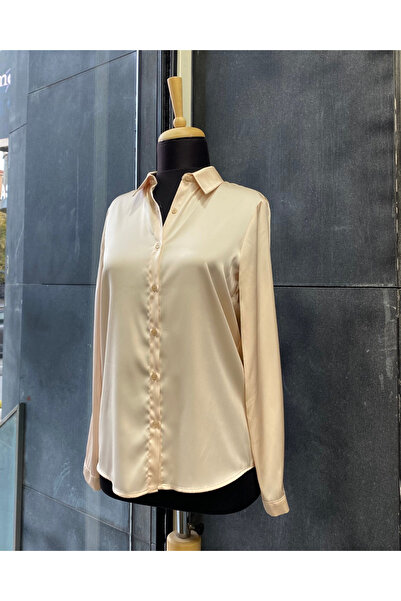 PERA MODA Πουκάμισο με σατέν επιφάνεια