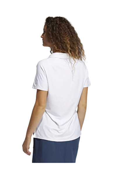 adidas Women's Go-To Primegreen UV Protection Golf Shirt - White, Size XL
