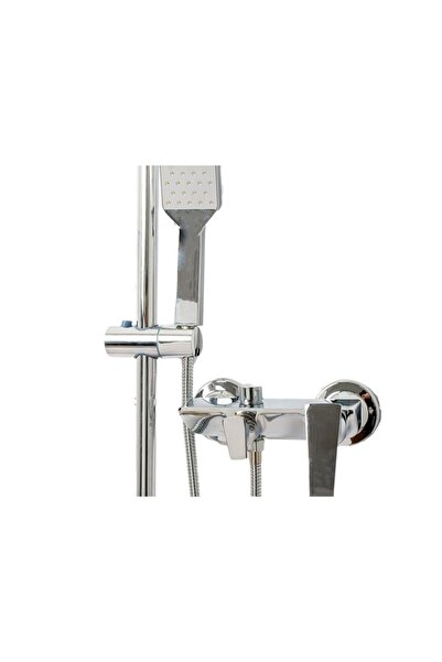 Trendy's Επιτοίχια μπαταρία μπανιέρας με σετ ντους και μπάρα