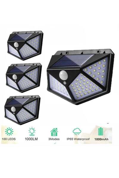 Generic 4Pairs Solar Outdoor LED Light with Light Reflector Outdoor Waterproof for Front Door Yard G