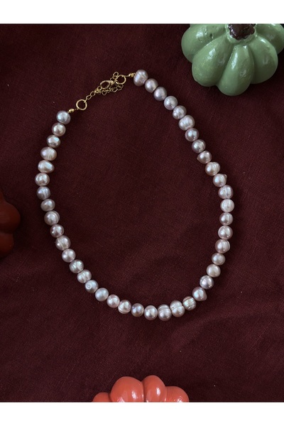 Butik Classic Pink Pearl Necklace