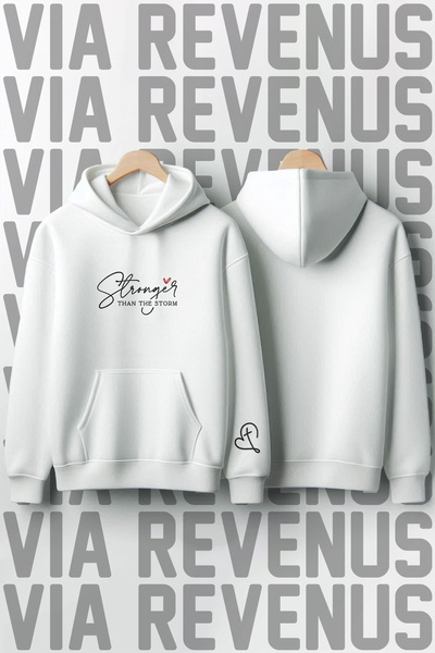 Vordevia Jači od oluje Štampano 100% pamuk Premium kvalitet Sa kapuljačom duk...