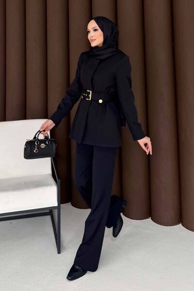 Melike Tatar Belted Jacket Suit 32-3304