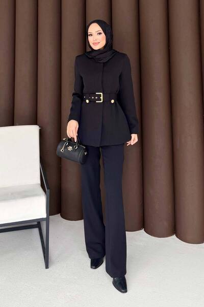 Melike Tatar Belted Jacket Suit 32-3304