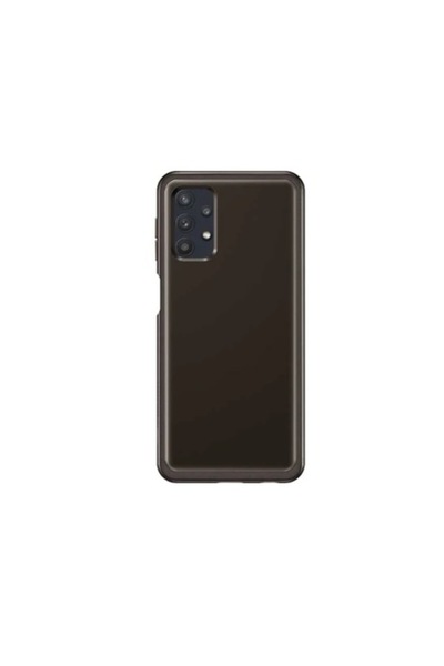 Samsung Carcasă moale și transparentă pentru Galaxy A21 5G, cu bară de protecție din silicon, negru translucid