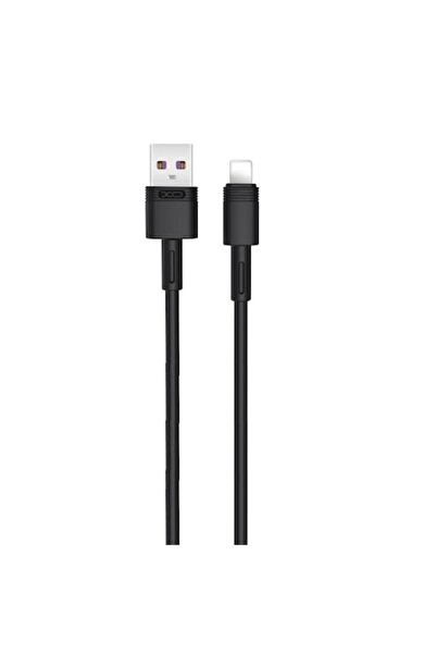 Xo Charging and data transfer cable NB-Q166, USB/Lightning, 5A, 1 m, Black