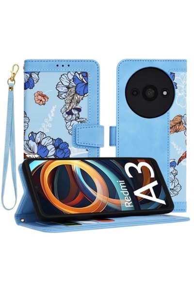 Sybero Husă de protecție compatibilă cu Xiaomi Noble Redmi A3, O75, piele eco...