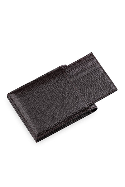 SAYKI Brown 100% Leather Wallet
