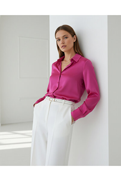 PERA MODA Cămașă cu suprafață din satin