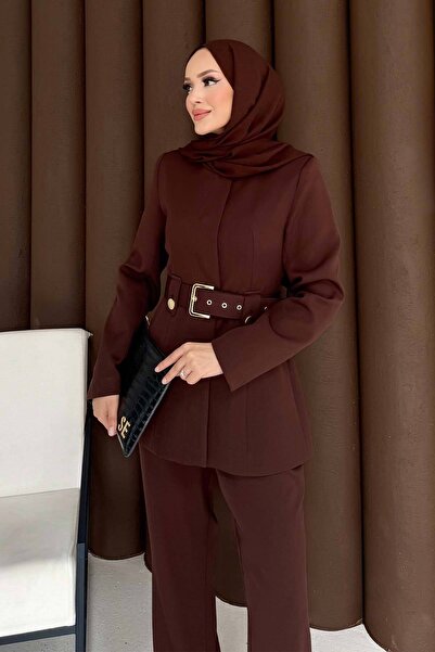 Melike Tatar Belted Jacket Suit 32-3304