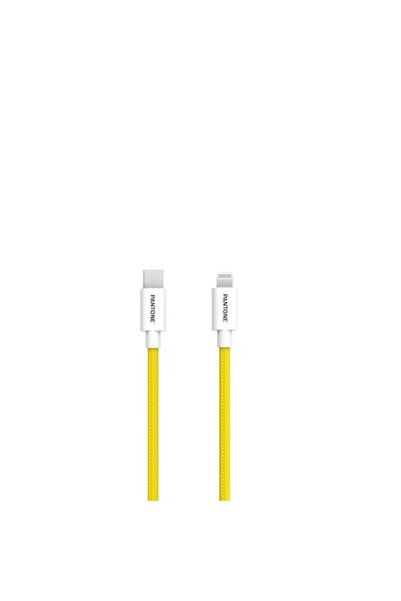Pantone MFi Lightning - USB-C Cable 1.5m PT-CTL002-5 Yellow 102C