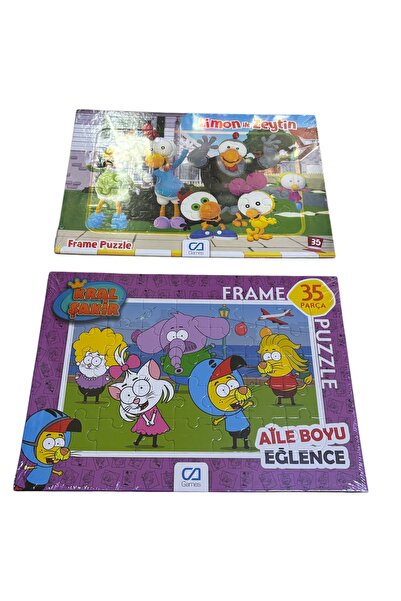 Prlk toys Kral Şakir ve Limon ile Zeytin temalı 35 parça iki adet puzzle