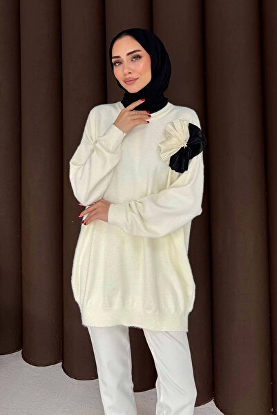 Melike Tatar Πλεκτό τουνίκ με καρφίτσα 70-2478