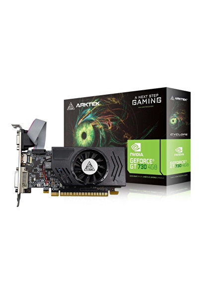 arktek GT 730 4 GB DDR 3 128-bit LP Graphics Card - HDMI/DVI/VGA