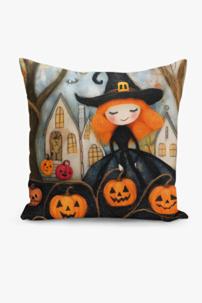 Filamente غطاء وسادة مطبوع رقميًا على الوجهين بمظهر حرفي من اللباد - نمط الها...