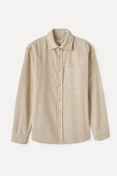 Mudo REGULAR FIT UZUN KOLLU KADİFE GÖMLEK