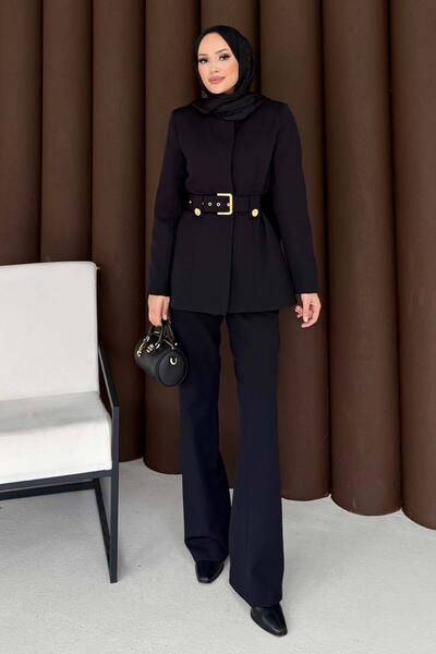 Melike Tatar Belted Jacket Suit 32-3304