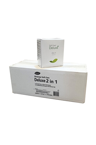 Diversey Soft Care Deluxe 2 in 1 Saç ve Vücut Şampuanı 0.8 L x 6 Adet / 1 Koli